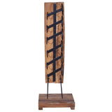 288809 Wine Rack for 6 Bottles 35x35x100 cm Solid Teak Wood