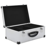 CD Case for 60 CDs Aluminium ABS Silver 91856