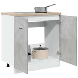 Sink Bottom Cabinet Lyon Concrete Grey 80x46x81.5 cm Engineered Wood 856076