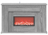 Fireplace with LED Strip Grey Sonoma 63 x 20 x 54.5 cm 8021100