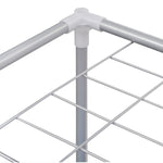 2-Section Laundry Sorter Hampers 2 pcs with a Top Shelf for Drying 3051493