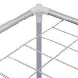 2-Section Laundry Sorter Hampers 2 pcs with a Top Shelf for Drying 3051493