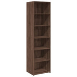 Highboard Brown Oak 50x41x185 cm Engineered Wood 3281686