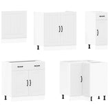 11 Piece Kitchen Cabinet Set Lucca White Engineered Wood 3314921
