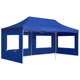 Professional Folding Party Tent with Walls Aluminium 6x3 m Blue 45507
