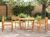 5 Piece Garden Dining Set Solid Wood Acacia 3334769
