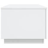 Coffee Table with LED Lights White 90x50x40 cm 839875
