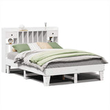 Bed Frame without Mattress White 140x200 cm Solid Wood Pine 3308844