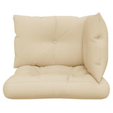 Pallet Cushions 3 pcs Beige Fabric 360859