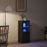 LED Sideboard Black 41 x 37 x 100 cm Engineered Wood 863026