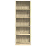 Bookcase Sonoma Oak 60x24x176 cm Engineered Wood 857823