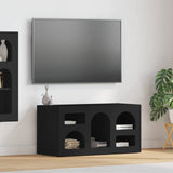 TV Cabinet Black 80 x 35 x 40 cm Engineered Wood 891275