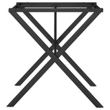Dining Table Legs X-Frame 70x70x73 cm Steel 357908