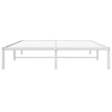 Metal Bed Frame without Mattress White 150x200cm 373675