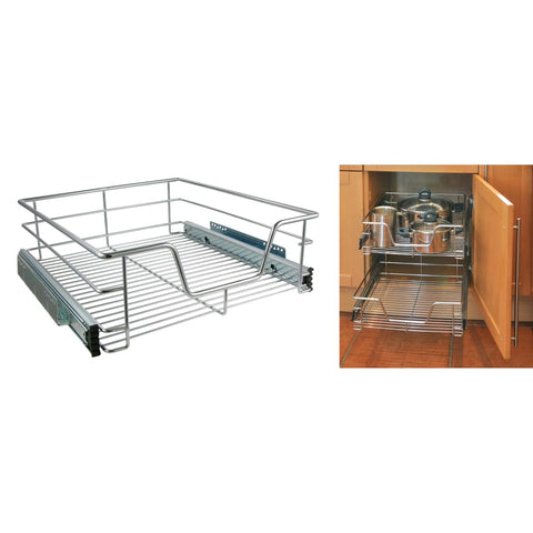 ZNTS HI Telescopic Drawer Basket 50 cm 423937