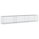 Gabion Basket with Cover 300x50x50 cm Galvanised Iron 3295134