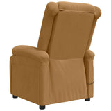 Massage Chair Brown Velvet 342418