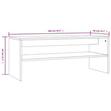 ZNTS Coffee Table Grey Sonoma 100x40x40 cm Engineered Wood 815256