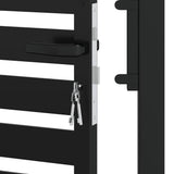 Garden Gate Lockable Black 100x150 cm Aluminium 42004148