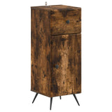 2 Piece Bathroom Cabinet Set BREDA Smoked Oak Engineered Wood 3417725
