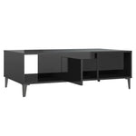 Coffee Table High Gloss Black 103.5x60x35 cm Engineered Wood 806029
