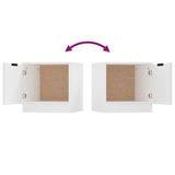 Bedside Cabinets 2 pcs White 40x39x40 cm 811197