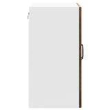 Kitchen Wall Cabinet with Glass Door Lucca Smoked Oak Engineered Wood 853912