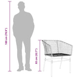 3 Piece Garden Dining Set Black Poly Rattan Glass 3334583