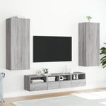 5 Piece TV Wall Units Grey Sonoma Engineered Wood 3216544