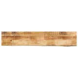 Table Top 160x30x3.8 cm Live Edge Solid Wood Rough Mango 370388