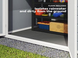 6'x4.5' Garden Storage Shed, Lockable Garden Shed with Double Doors, Window, Vent and Plastic Roof, T3398P377617