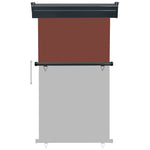 Balcony Side Awning 105x250 cm Brown 48417
