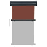 Balcony Side Awning 105x250 cm Brown 48417