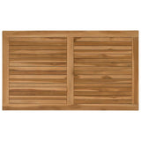 Table Top Rectangular Solid Teak Wood Natural 42033169
