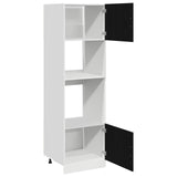 Hanging Cabinet Black Oak 60 x 57 x 207 cm Engineered Wood 3334018
