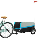 Bike Trailer Black and Blue 45 kg Iron 94065