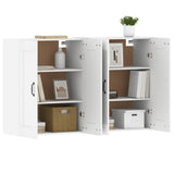 Wall Mounted Cabinets 2 pcs White Engineered Wood 3197985