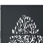 Garden Gate Anthracite 105x130 cm Steel Tree Design 153156