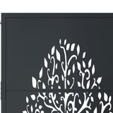 Garden Gate Anthracite 105x130 cm Steel Tree Design 153156