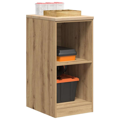 ZNTS Garage Storage Cabinet Artisan Oak 40x51x85 cm Solid Wood Pine 860543