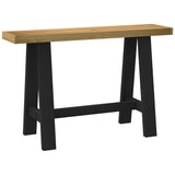 Console Table NOAIN A-Shaped Legs 120x30x75 cm Solid Wood Pine 4100036