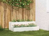 Garden Planter White 100 x 60 x 45 cm Cold-rolled Steel 865870