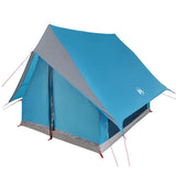 Family Tent with Roof Blue and Grey 220 x 220 x 184 cm 4100674