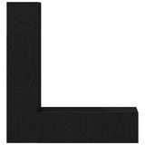 TV Cabinet Set Wall-mounted 4 pcs Black oak 130.5 x 30 x 140 cm 3333052