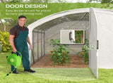 Polytunnel Greenhouse Walk-in Grow House with UV-resistant PE Cover, Door, Galvanised Steel Frame, 4 T3398P315937
