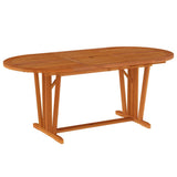 Garden Dining Set Reddish-Brown Solid eucalyptus wood Medium 3087341