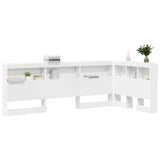 Storage Headboard with Shelf White 75 cm Engineered Wood 3335525