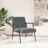 Armchair Dark Grey 59 x 75 x 78 cm Velvet 42017680