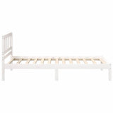 Bed Frame with Headboard White 80 x 200 cm Solid Pine Wood 872246