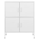 Storage Cabinet White Steel 80 x 35 x 101.5 cm 336143